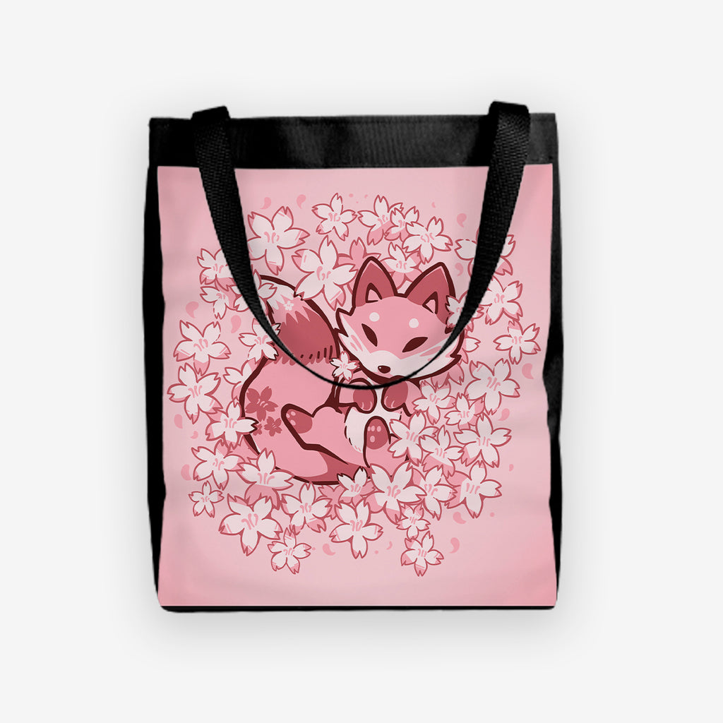 Cherry Blossom Fox Day Tote