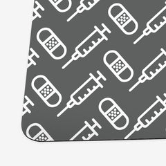 Bandage and Vaccine Playmat - Inked Gaming - EG - Corner - Grey - 28