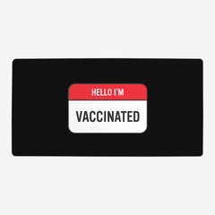Hello I'm Vaccinated Playmat - Inked Gaming - EG - Black - 28