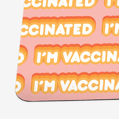 I'm Vaccinated Bubble Pattern Playmat - Inked Gaming - EG - Corner- Pink - 28