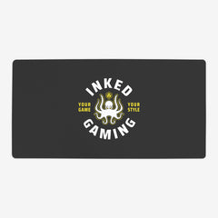 Inked Gaming Logo in the color sunrise. Oversized playmat.