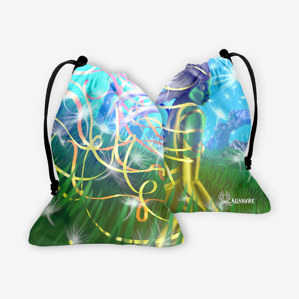 Dandelion Flower Woman Dice Bag