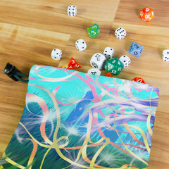 Dandelion Flower Woman Dice Bag
