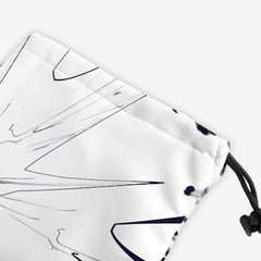 Green Spiral Splat Dice Bag - Aubrey Denico - Corner - Black