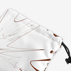 Green Spiral Splat Dice Bag - Aubrey Denico - Corner- Orange 