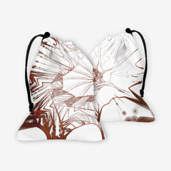 Green Spiral Splat Dice Bag - Aubrey Denico - Mockup - Orange - FB