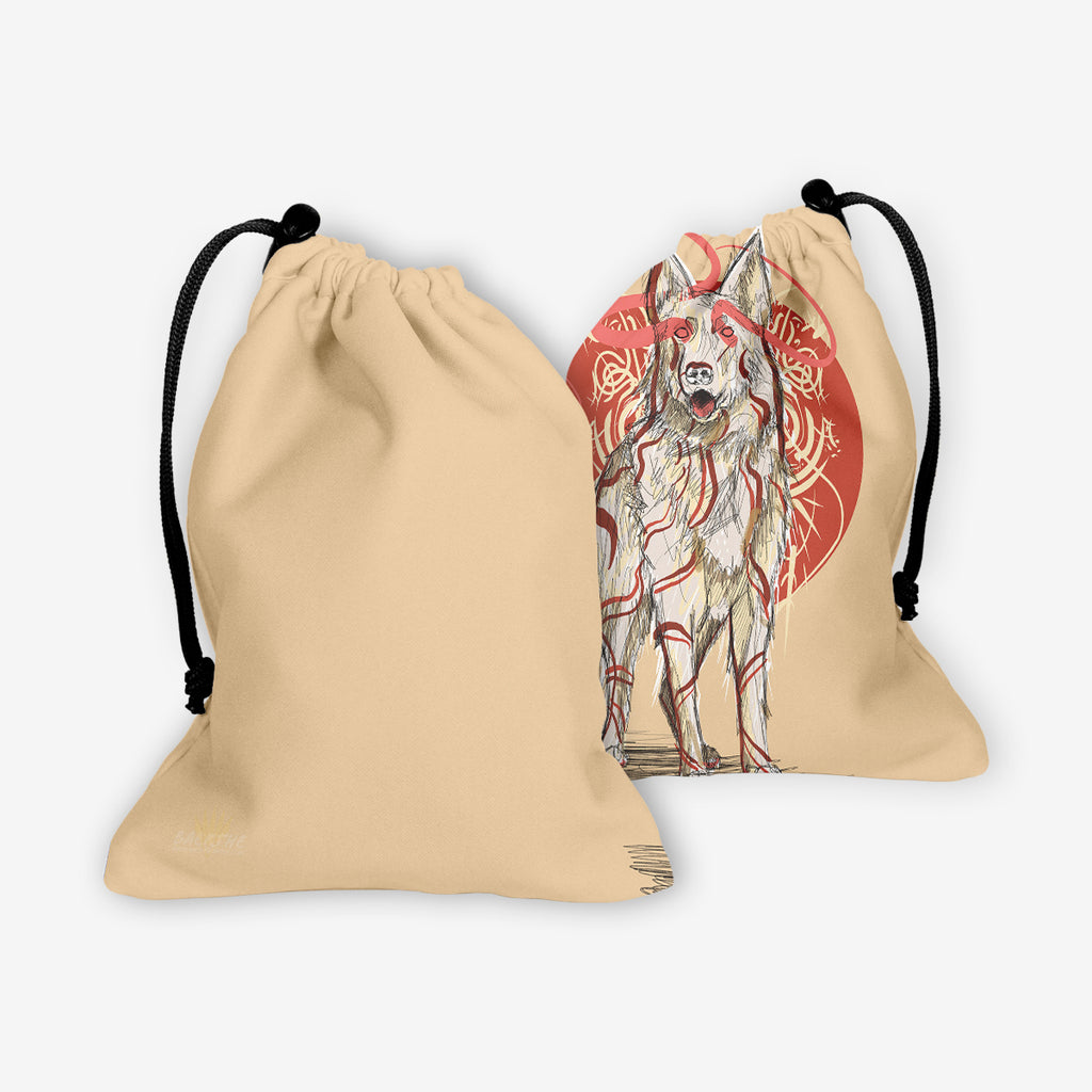 Sketched Pup Dice Bag