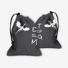 Eat Sleep MTG Dice Bag - Carbon Beaver - Mockup - F