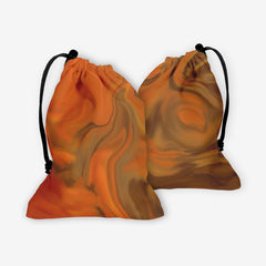 Orange Fusion Dice Bag - Carbon Beaver - Mockup - F