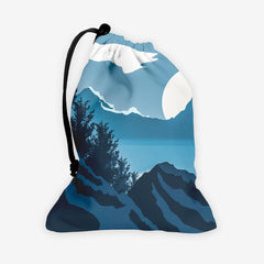 Blue Winter Mountain Dice Bag