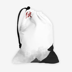 Wolf Shadow Dice Bag - Carbon Beaver - Mockup - Red
