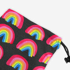 Rainbow Collection Pattern Dice Bag - CatCoq - Corner - Charcoal
