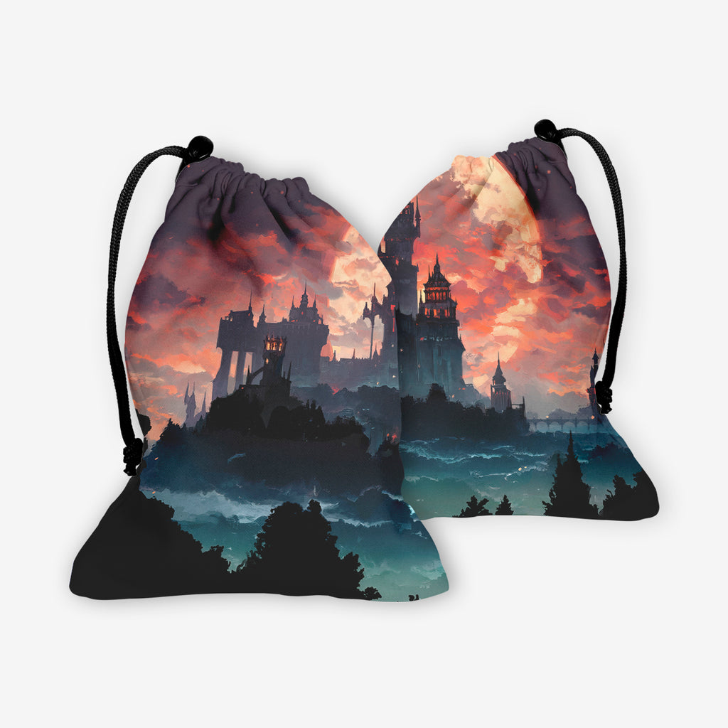 Moonlit Vampire Castle Dice Bag