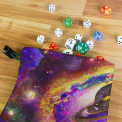 Painted Solar System Dice Bag