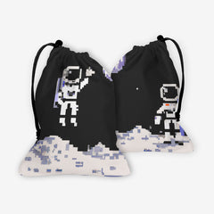 Pixel Astronauts On The Moon Dice Bag