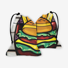 Stained Glass Burger and Fries Dice Bag