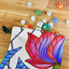 Stained Glass Lotus Dice Bag