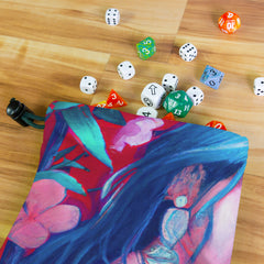 Woman In The Flowers Dice Bag