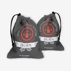 Burn Life Dice Bag - Epic Upgrades - Mockup - Fire - FB