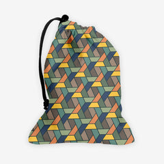 Rambling Rhombus Dice Bag - Hannah Dowell - Mockup - Green