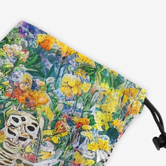 AI Skeleton Flower Field Dice Bag