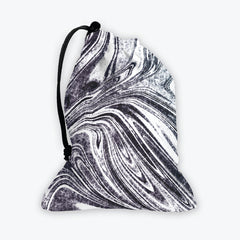 Abstract Marbled Paper Dice Bag