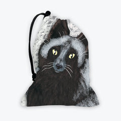 Curious Black Fox Dice Bag