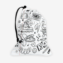 Doodles Dice Bag - Inked Gaming - CC - Mockup - Notebook 