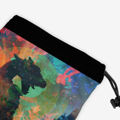 Dragon Destruction Dice Bag - Inked Gaming - KB - Corner