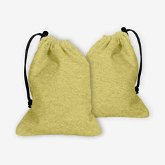 Faux Felt Pattern Dice Bag - Inked Gaming - EG - Mockup - Yellow - FB