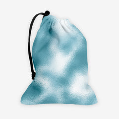 Faux Frosted Glass Pattern Dice Bag - Inked Gaming - EG - Mockup - Blue