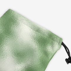 Faux Frosted Glass Pattern Dice Bag - Inked Gaming - EG - Corner - Green