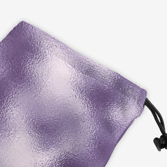 Faux Frosted Glass Pattern Dice Bag - Inked Gaming - EG - Corner - Purple