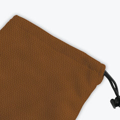 Faux Leather Pattern Dice Bag - Inked Gaming - EG - Corner - Brown