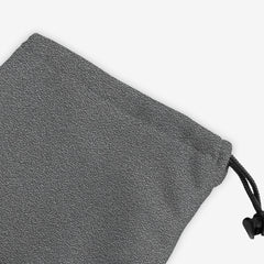 Faux Leather Pattern Dice Bag - Inked Gaming - EG - Corner - Grey