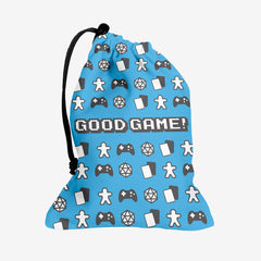 Good Game Dice Bag - Inked Gaming - EG - Mockup - Blue