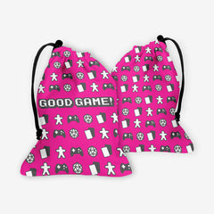 Good Game Dice Bag - Inked Gaming - EG - Mockup - Pink - 28
