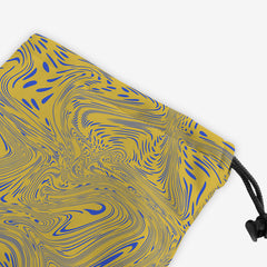 Halftones And Hatchmarks Dice Bag - Inked Gaming - HD - Corner - Yellow