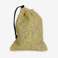 Halftones And Hatchmarks Dice Bag - Inked Gaming - HD - Mockup - Yellow