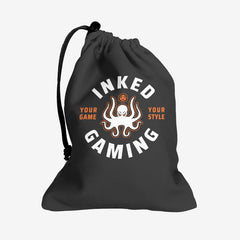 Inked Gaming Logo Dice Bag - Inked Gaming - EG - Mockup - Coral