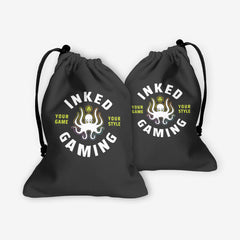 Inked Gaming Logo Dice Bag - Inked Gaming - EG - Mockup - Rainbow - FB