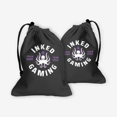 Inked Gaming Logo Dice Bag - Inked Gaming - EG - Mockup - Urchin - FB