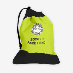 Inked Phrases "Booster Pack Fiend" Dice Bag - IInked Gaming - EG - Mockup - Seaweed