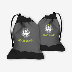 Inked Phrases "Good Game" Dice Bag - Inked Gaming - EG - Mockup - Rock - FB