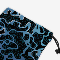 Islands And Waves Dice Bag - Inked Gaming - HD - Corner - Blue
