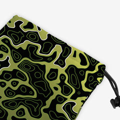 Islands And Waves Dice Bag - Inked Gaming - HD - Corner - Green 