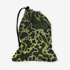 Islands And Waves Dice Bag - Inked Gaming - HD - Mockup - Green