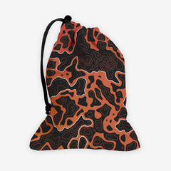 Islands And Waves Dice Bag - Inked Gaming - HD - Mockup - Red