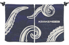 Kraken Established 2020 Dice Bag - Inked Gaming - KB - Mockup - Blue 