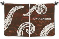 Kraken Established 2020 Dice Bag - Inked Gaming - KB - Mockup - Rust